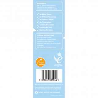 DHA cho bé Natures Aid DHA Drops, Anh (50ml dạng giọt) giúp phát triển não cho trẻ sơ sinh từ 3 tháng tuổi đến 5 tuổi