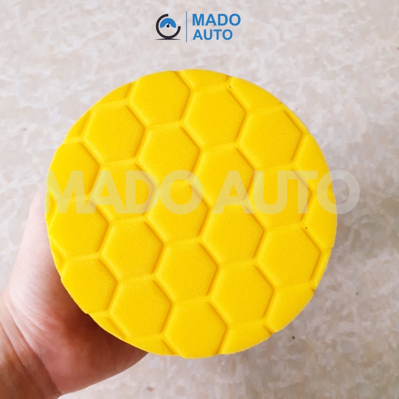 Xốp đánh bóng cầm tay mặt tổ ong MADO AUTO F429