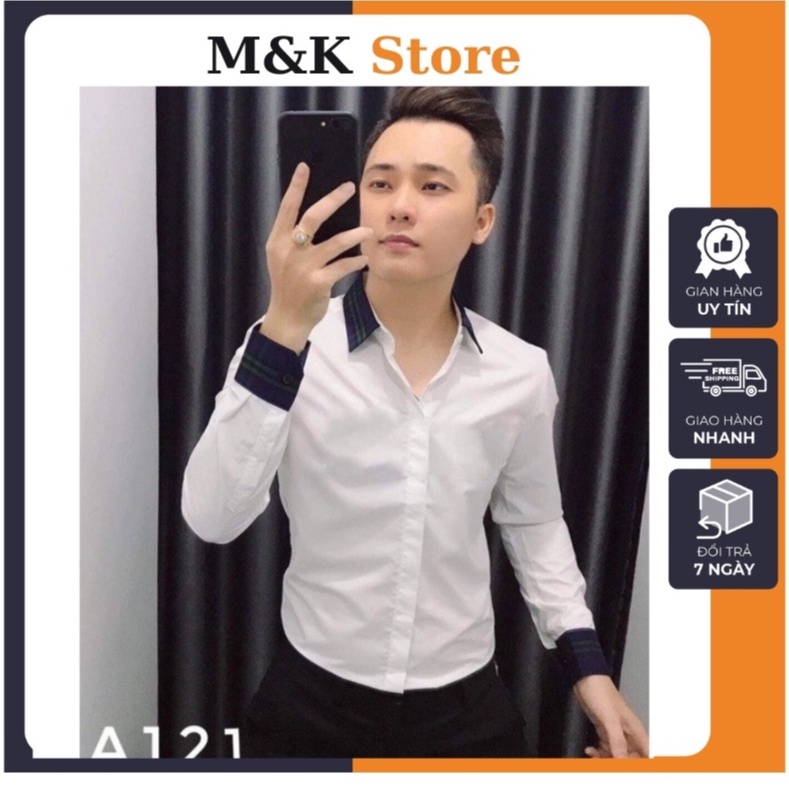 (VIDEO ẢNH THẬT) áo sơ mi nam chuẩn slimfit phối sọc BBR sang trọng mà vẫn trẻ trung BAO GIÁ BAO LỖI