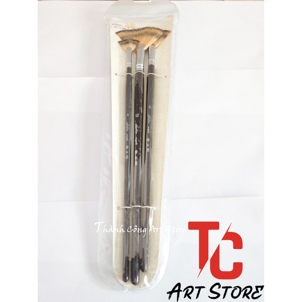 Bộ cọ quạt 3 cây Golden Maple