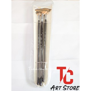 Bộ cọ quạt 3 cây Golden Maple