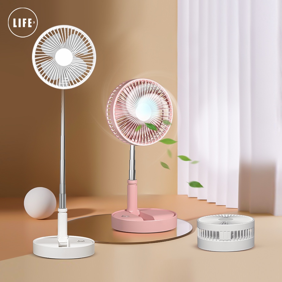Xiaomi Youpin Quạt làm mát  3life 4 tốc độ sạc USB có thể thu gọn dành cho văn phòng ngoài trời