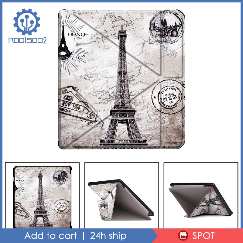 PU Leather Lightweight E-reader Protector Cover for Kobo Libra H2O Type 1