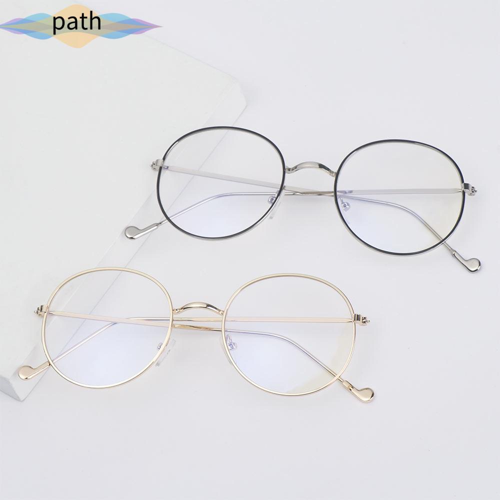 Mắt Kính Gọng Tròn Kim Loại Siêu Nhẹ Phong Cách Vintage Thời Trang Cho Nam Và Nữ