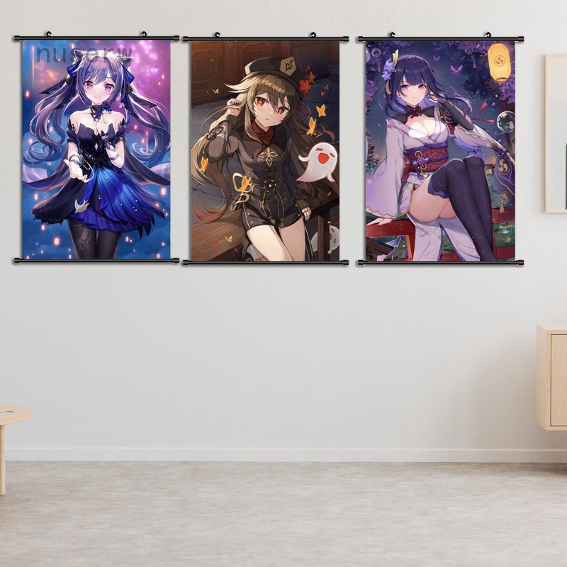 Tranh Vải Canvas Treo Tường Trang Trí Phong Cách Anime Độc Đáo