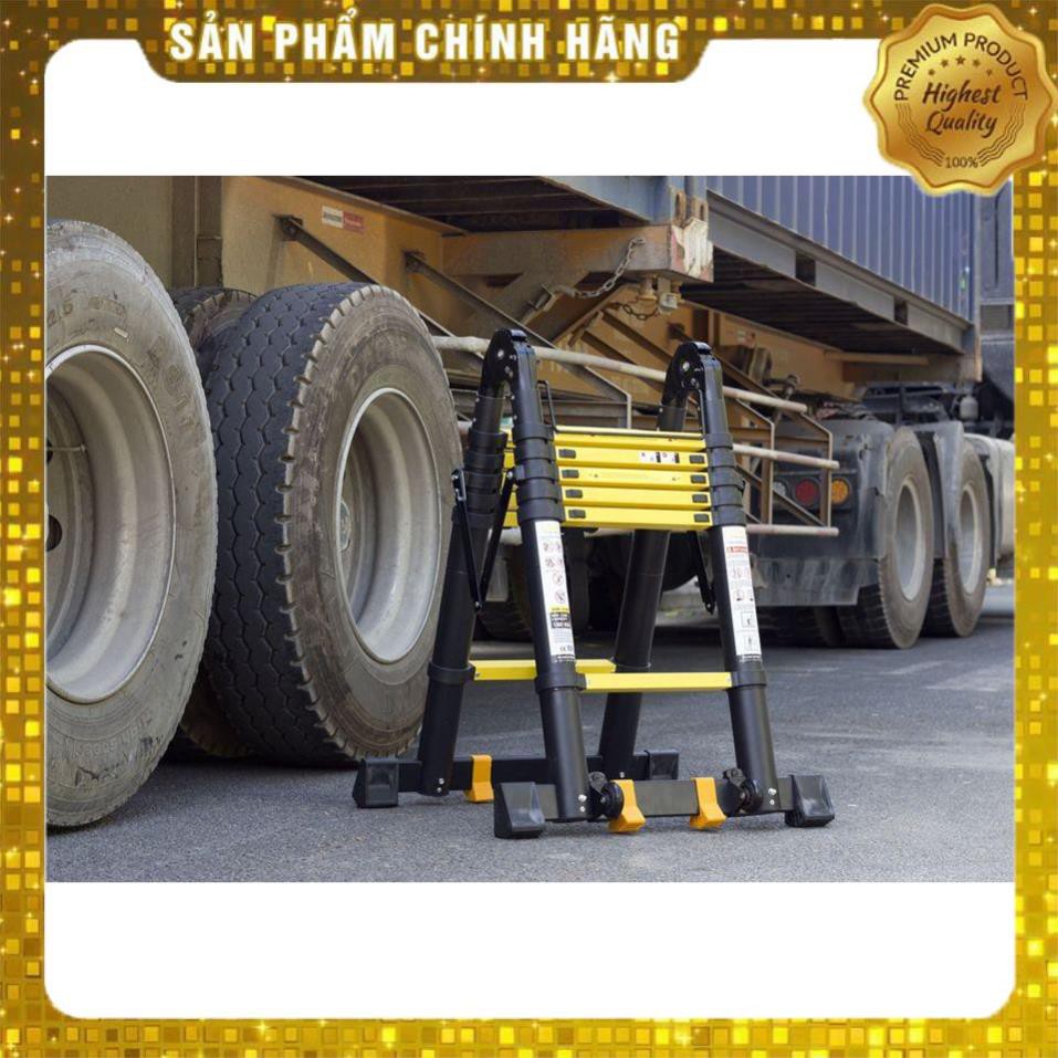 Giảm giá sốc Thang nhôm rút Chữ A Nhật Bản Sơn tĩnh điện - Chiều cao chữ A 1M9 - BH Chính Hãng