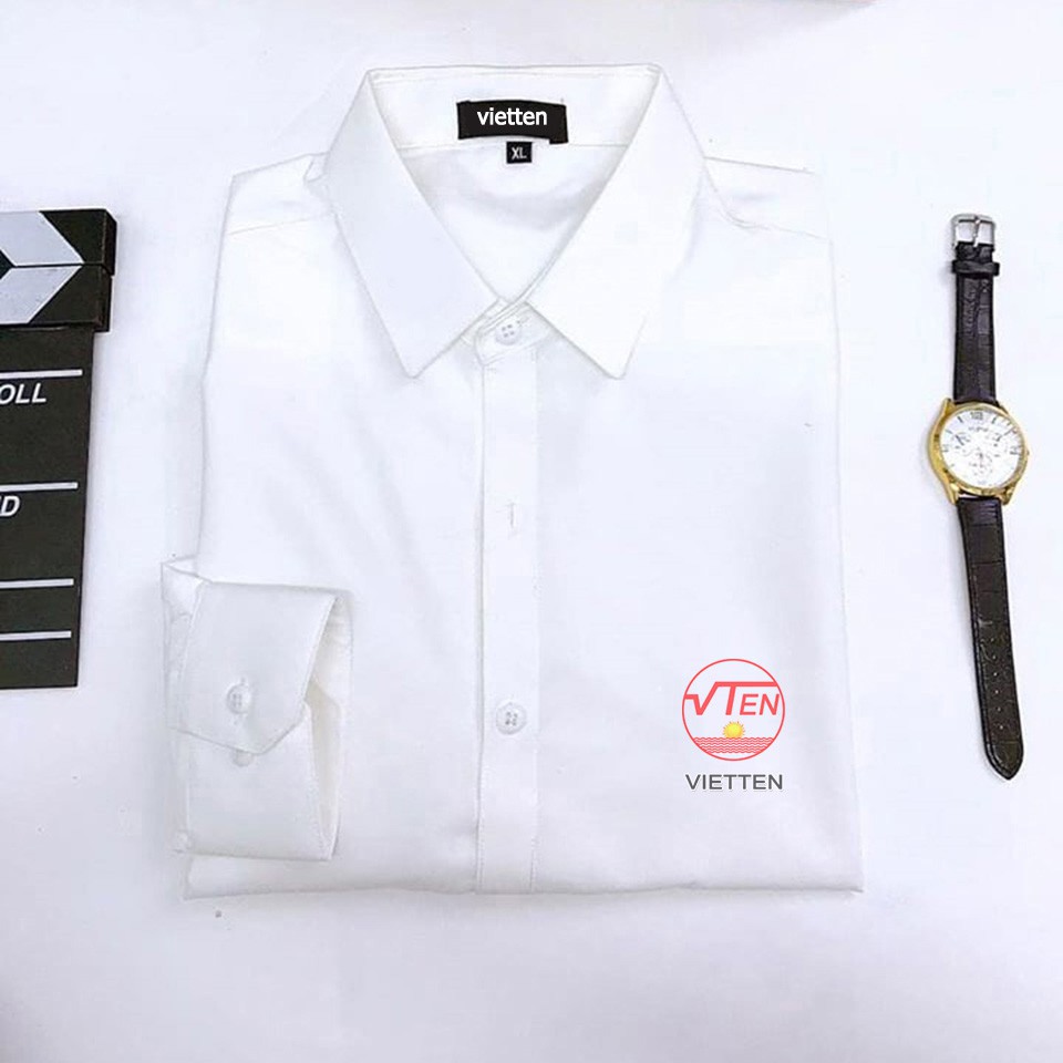 Áo sơ mi nam dài tay dáng ôm cổ bé-SMN-01 | BigBuy360 - bigbuy360.vn