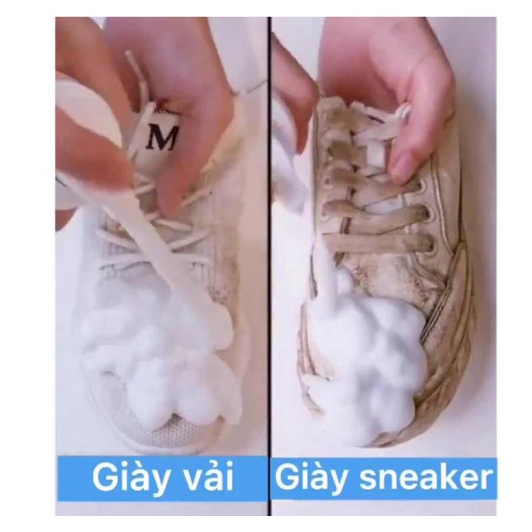 Chai Xịt Bọt Vệ Sinh Sạch Giày Sneaker Không Cần Giặt, Kèm Bàn Chải Và Khăn Lau DANA