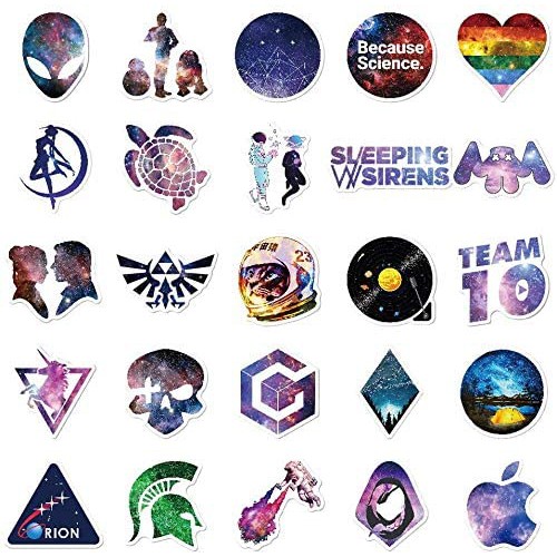 Nhấp vào hình ảnh để mở chế độ xem mở rộng Galaxy Stickers Pack 100pcs Harajuku Constellation Unicorn Animal Stickers Máy tính xách tay Xe máy Xe đạp Hành lý Ván trượt Decal Graffiti Chai nước (100 chiếc)