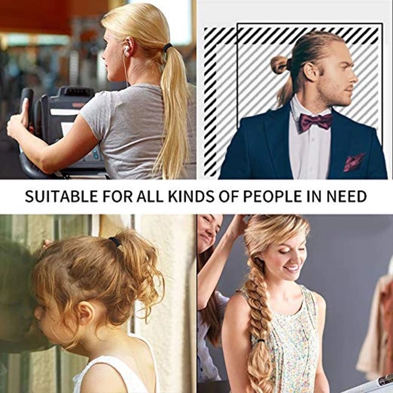 Set 10 / 50 Dây Thun Buộc Tóc 5CM Co Giãn Cao Cấp Dành Cho Nữ