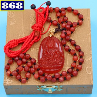 Bộ dây chuyền văn thù sư lợi bồ tát đỏ bgdon3