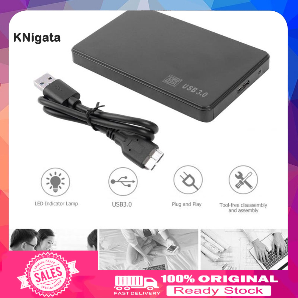 Hộp Đựng Ổ Cứng Ngoài 5gbps Usb 3.0 2.5 Inch Sata Hdd Ssd Cho Pc