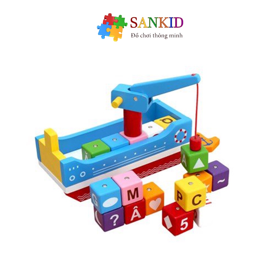 Đồ chơi gỗ Winwintoys Thuyền tri thức
