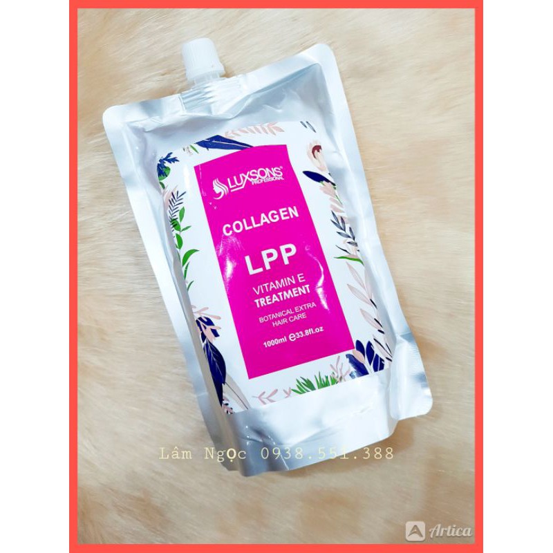 Hấp dầu/Ủ xã tóc LPP Phục Hồi Hư Tổn với dưỡng chất Collagen và Keratin.