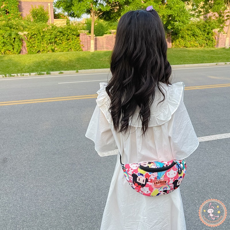 Túi Đeo Chéo Mini Họa Tiết Kẻ Ô Vuông Phong Cách Hàn Quốc Cho Bé