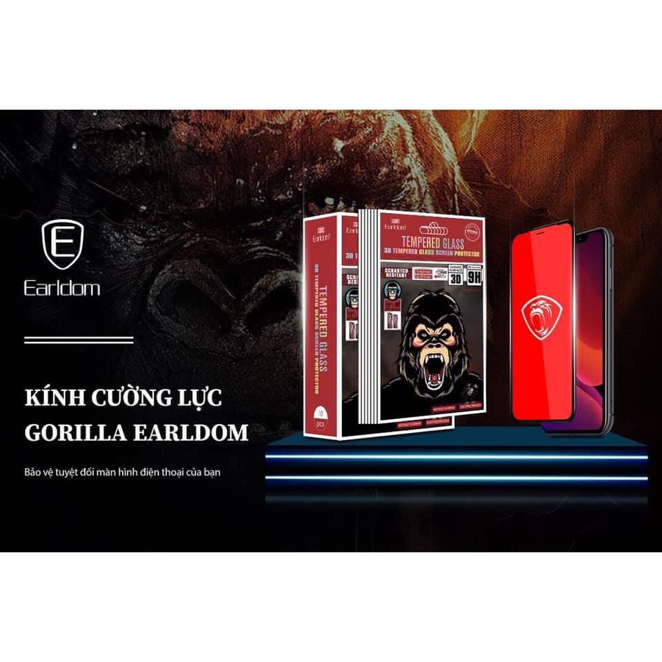 [Cường lực iphone full màn] Kính Cường Lực Gorilla Earldom. Hàng chính hãng Earldom