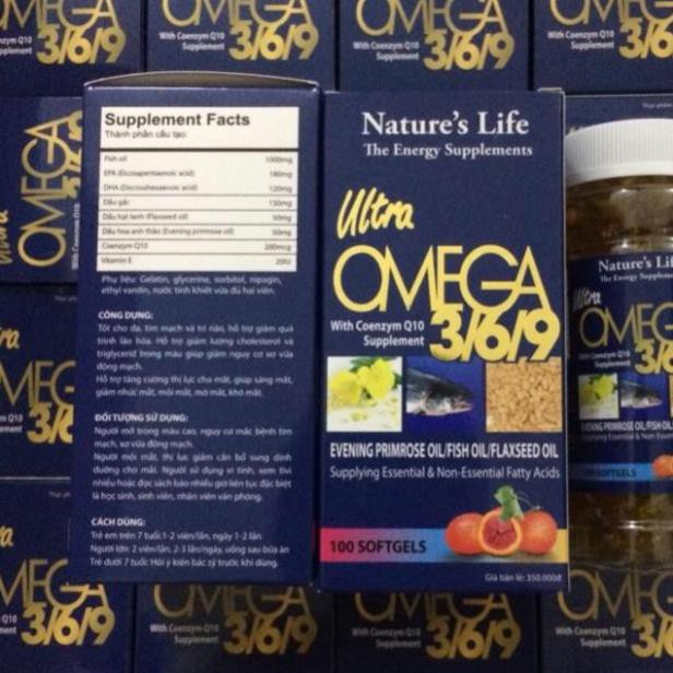 OMEGA 369 - Tăng cường thị lực cho mắt, giúp sáng mắt, tốt cho da, tim mạch