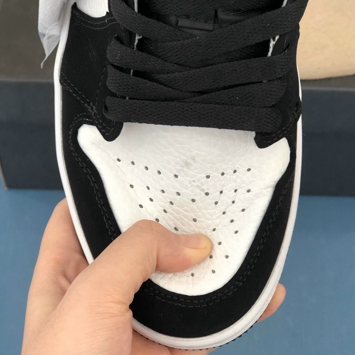 Giày Jordan Cổ thấp, jd1 low Panda đen trắng chuẩn | BigBuy360 - bigbuy360.vn