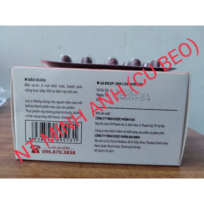 Viên uống bổ sung sắt Femalic GM- HÀNG CHÍNH HÃNG- Bổ sung sắt và acid folic cho người thiếu máu do sắt và PNCT