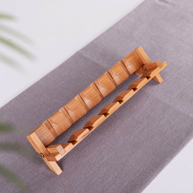 Kệ Đựng Chén Trà - Gỗ Tre - Kệ Đựng Cốc Trà - Có Thế Gấp Gọn