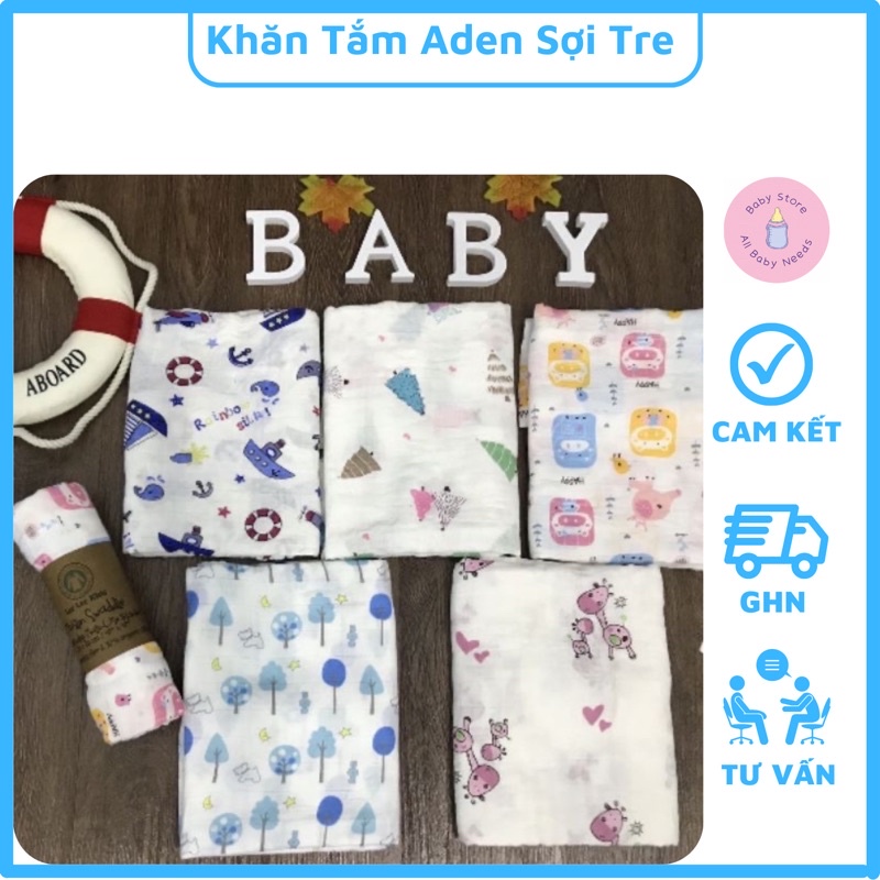 Khăn Aden And Anails Muslin Swaddle 100% Sợi Tre Cao Cấp