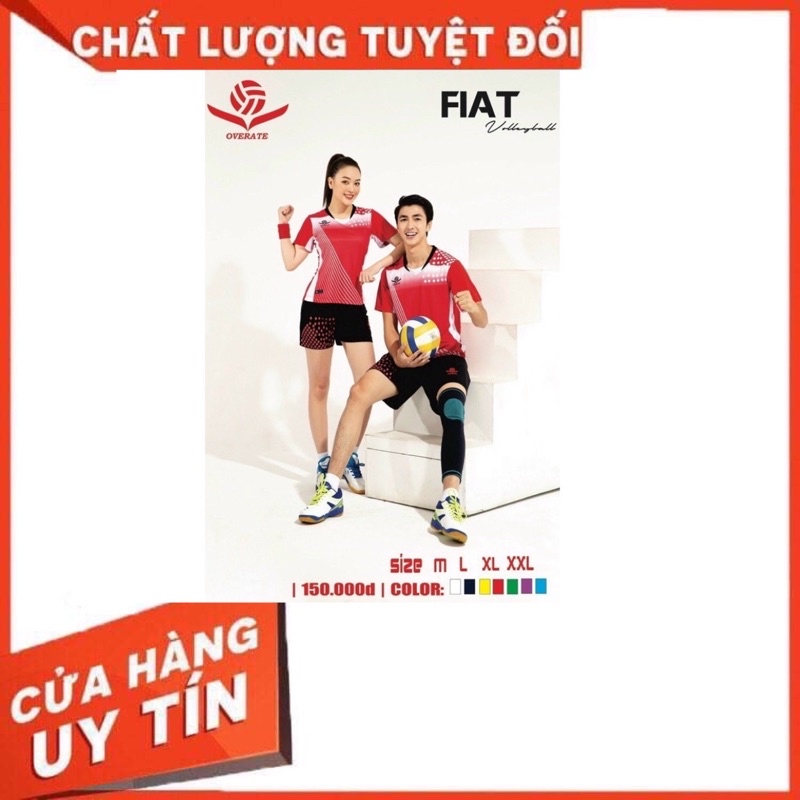 BỘ QUẦN ÁO BÓNG CHUYỀN NAM NỮ CHÍNH HÃNG OVERATE THẤM HÚT MỒ HÔI