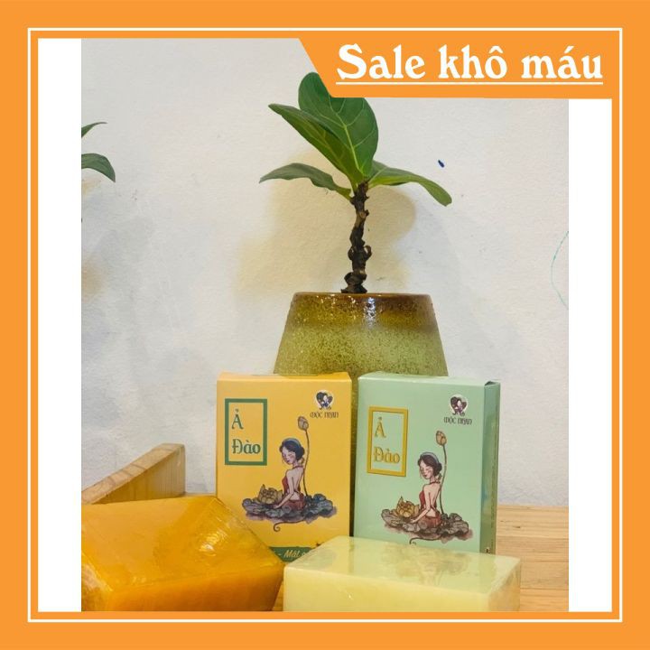 Xà bông nghệ ả đào xà bông mướp đắng trắng da mờ thâm xà loại bỏ mụn trứng cá viêm nang lông - handmade mộc nhan natural | BigBuy360 - bigbuy360.vn
