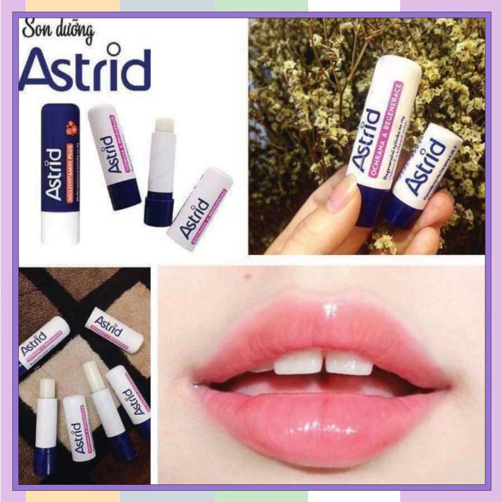 Son Dưỡng Mỡ Hươu Astrid Vitamin E Chính Hãng Nga 2 Phiên Bản