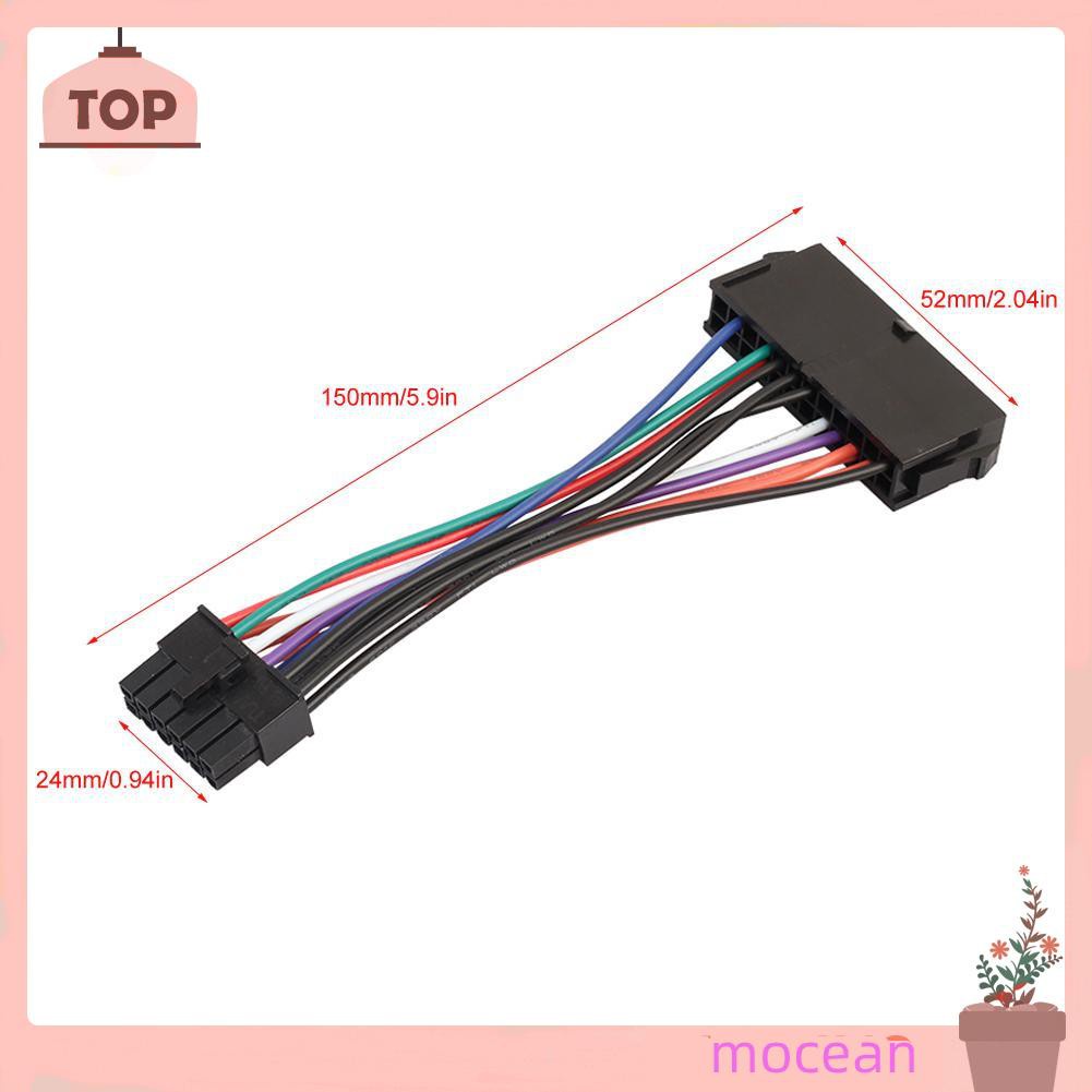 Mocean Atx 24-pin Female Sang 12-pin Male Psu Adapter For Acer Q87H3