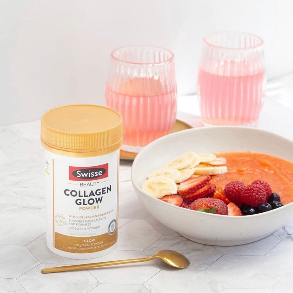 Bột uống Swisse Beauty Collagen Glow Powder 120g