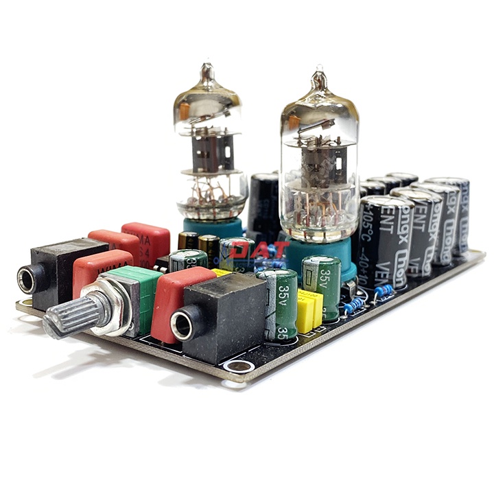 Mạch Preamp 2 bóng 6J1 - Kèm Nguồn