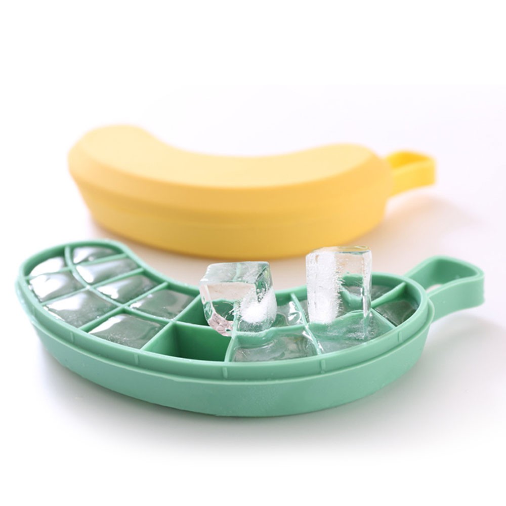 Khuôn Silicone Làm Kem Que Tạo Hình Quả Chuối Ngộ Nghĩnh