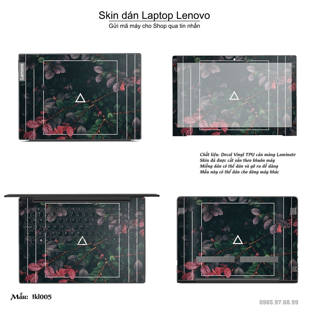 Skin dán Laptop Lenovo in hình thiết kế (inbox mã máy cho Shop)