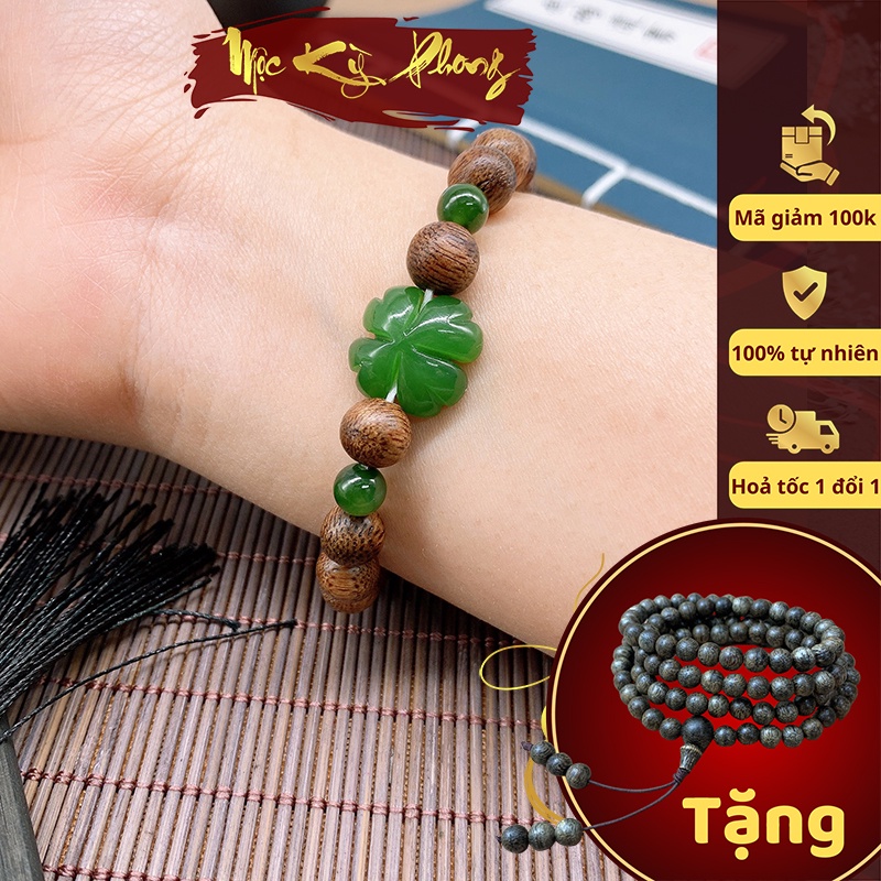 Vòng Nữ 8mm Mix Charm Đá Đủ Màu, Trầm Hương Tự Nhiên Mộc Kỳ Phong, Bảo Hành Hương Thơm Trọn Đời