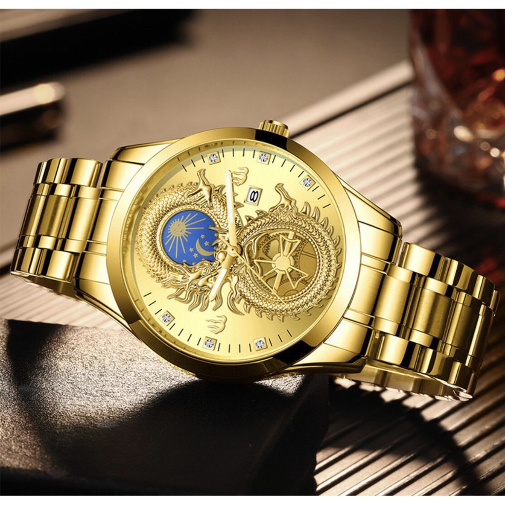 Đồng hồ nam fngeen chính hãng dây thép cao cấp mặt rồng đẹp (tặng kèm hộp và pin dự phòng) | BigBuy360 - bigbuy360.vn