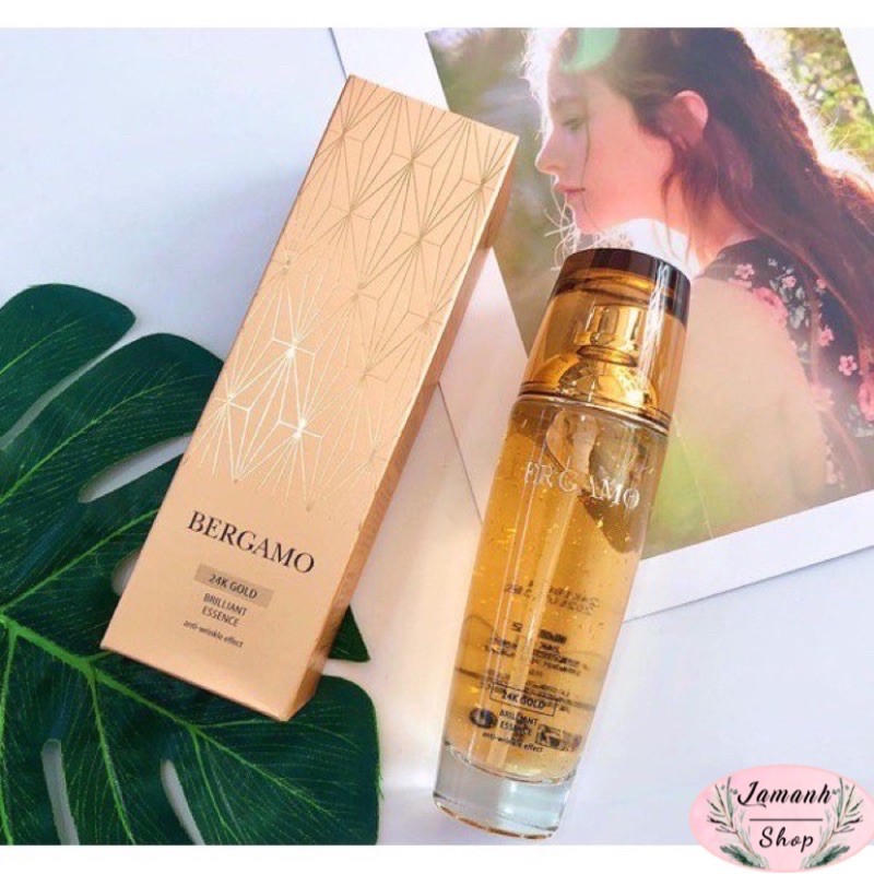 ( CHÍNH HÃNG ) Tinh Chất Dưỡng Da Bergamo Vàng Bergamo 24K Brilliant - trắng White Vita Luminant 110mL