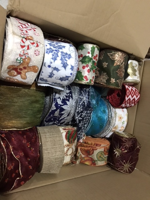 2m-5m ruy băng noel rộng từ 6cm đến 10cm