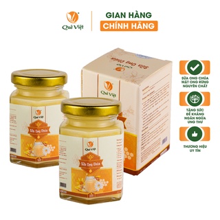 Sữa ong chúa Quê Việt bồi bổ cơ thể, tăng cường sức khoẻ 2 hộp x 100g hộp