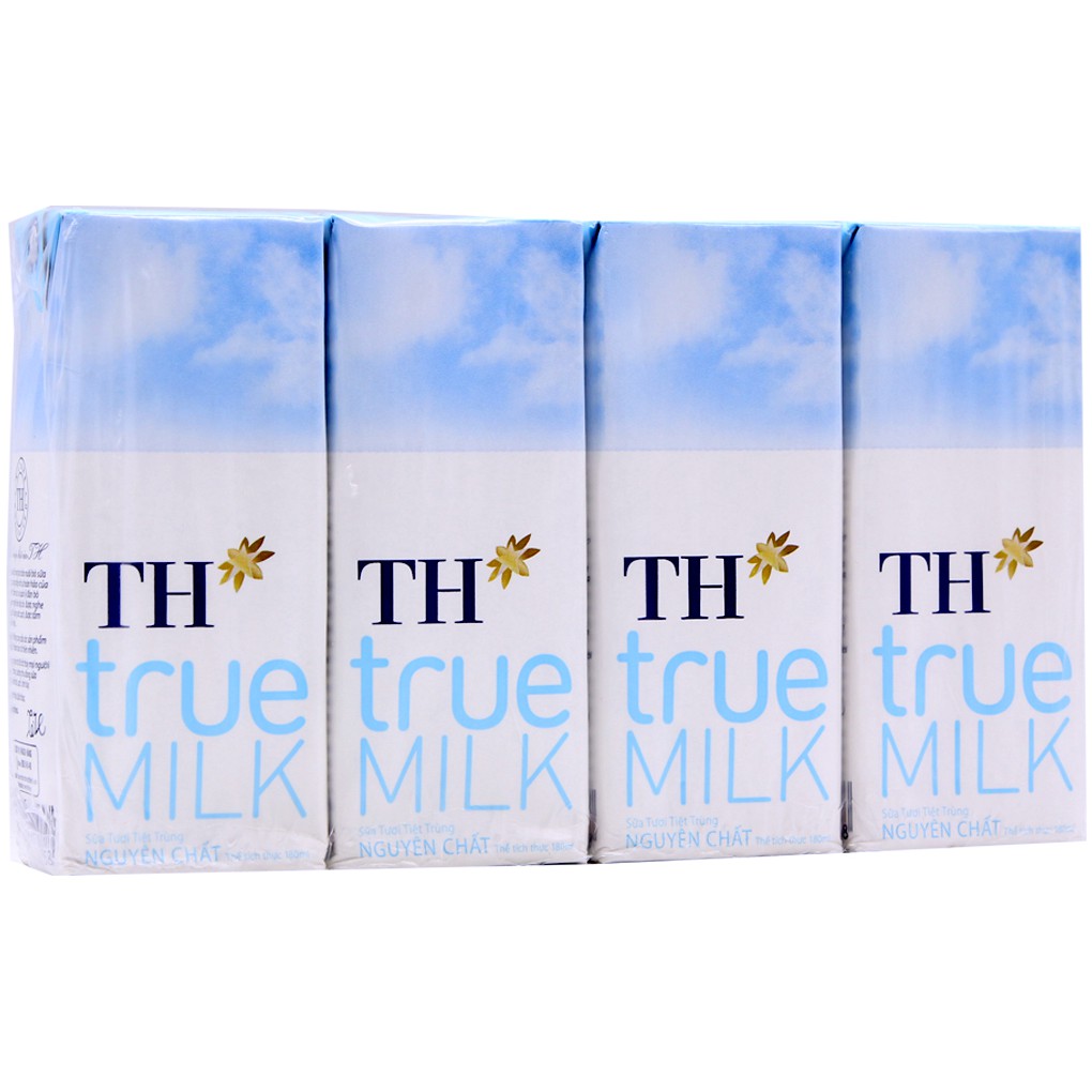 [CHÍNH HÃNG] Sữa Tươi Tiệt Trùng TH True Milk Nguyên Chất Thùng 48 Hộp x 180ml