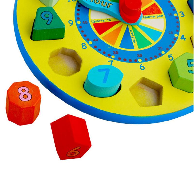 1 Bộ Đồ Chơi Lắp Ráp Hình Đồng Hồ Thời Gian Dạy Học Cho Bé