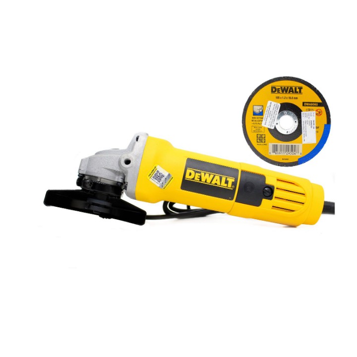 Combo Máy mài cầm tay DeWalt DW810B-B1 710W và Đá cắt inox DeWalt DWA8060-B1 100 x 1.2 x 16mm T1