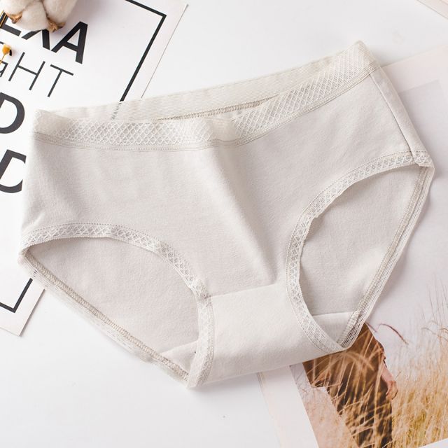 [MUA 5 TẶNG 1] Quần lót nữ cotton tự nhiên cạp ren Q06 | BigBuy360 - bigbuy360.vn