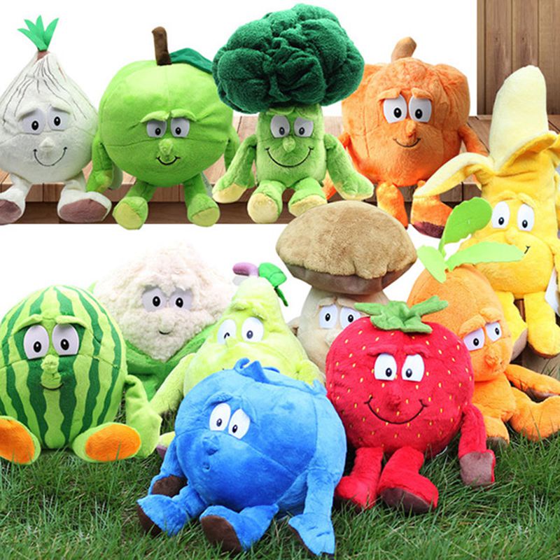 Gối Nhồi Bông Mềm Mại Hình Rau Củ Quả Dễ Thương Cho Bé
