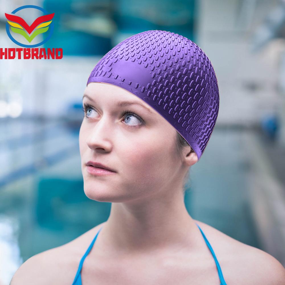 Mũ Bơi Silicone Bảo Vệ Tai Chống Thấm Nước Dành Cho Người Lớn