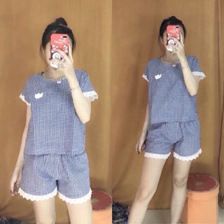 Bộ ngủ đùi kate đẹp