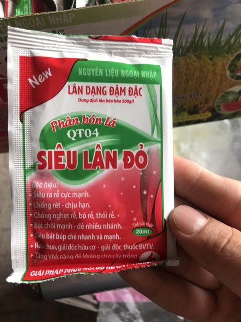 Bán sỉ Siêu Lân Đỏ (gói 20ml bán theo hộp 1 hộp 50gói)