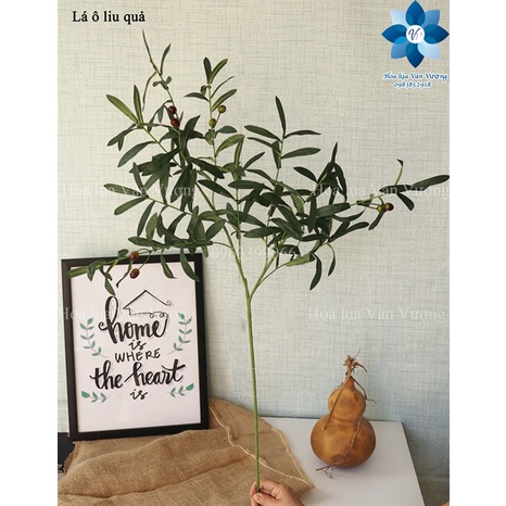 Cây Giả 🌺 Cành Ô Liu Có Quả, Cây Ô Liu 10 Nhánh