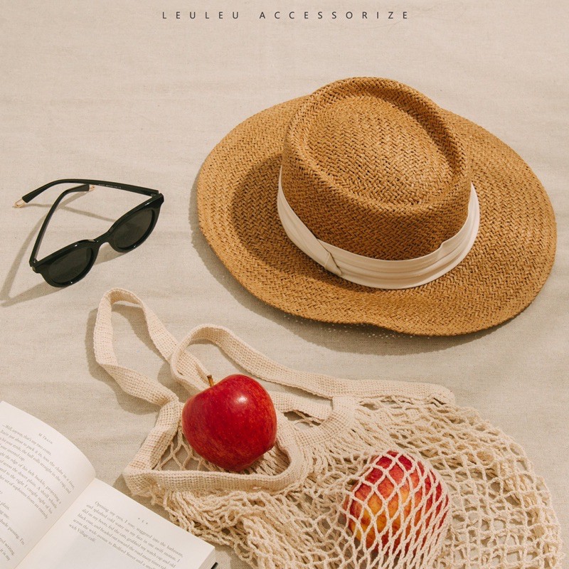 [ HOT ]Mũ cói panama thần thánh leuleu.accessorize