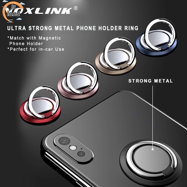 Vòng nhẫn đeo ngón tay giữ điện thoại xoay 360 độ