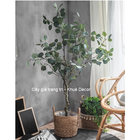 Cây Bạch đàn Bắc Âu giả cao 1m4 - Lá Bạc- Hàng cao cấp
